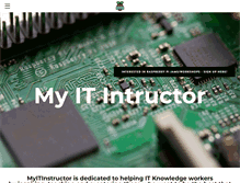 Tablet Screenshot of myitinstructor.com
